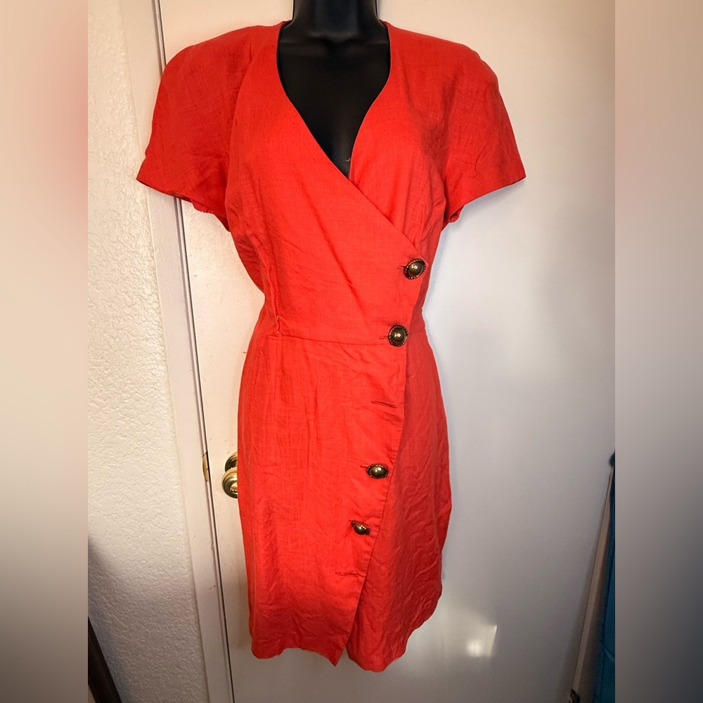 Thérèse‎ Baumairé Paris Red Dress